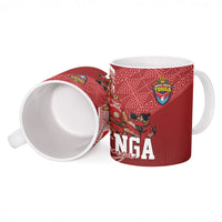 Mate Ma'a Tonga Ngatu Ceramic Mug Kainga - Sipi Tau LT7 - Polynesian Pride