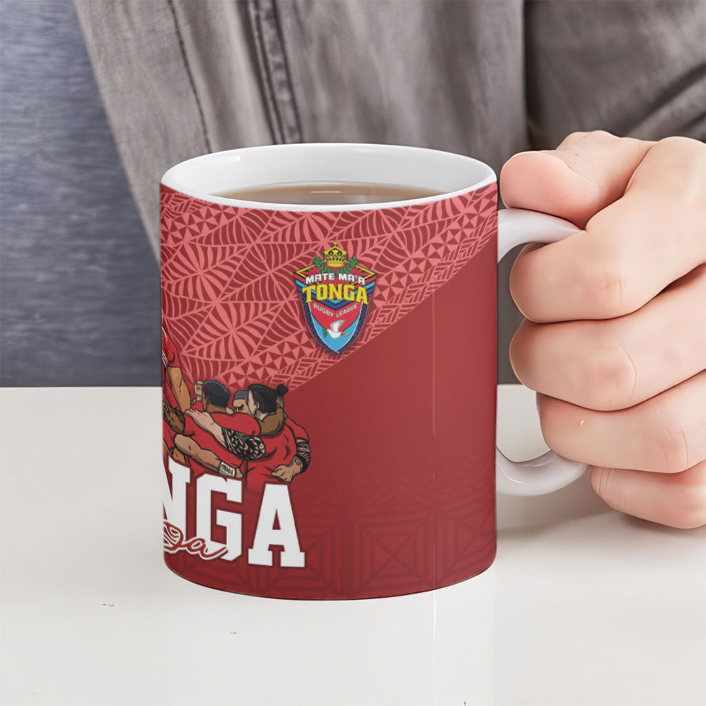 Mate Ma'a Tonga Ngatu Ceramic Mug Kainga - Sipi Tau LT7 - Polynesian Pride