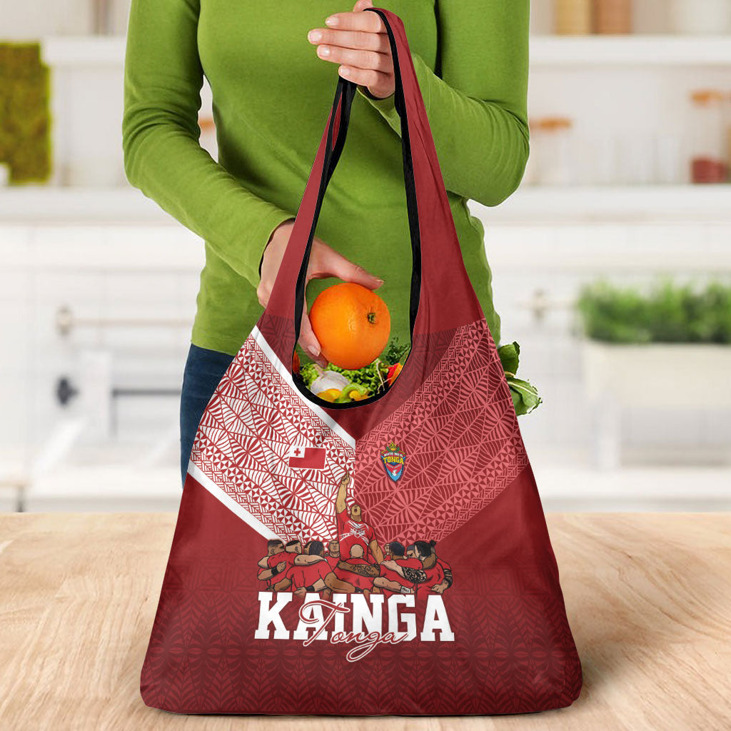 Mate Ma'a Tonga Ngatu Grocery Bag Kainga - Sipi Tau LT7 - Polynesian Pride