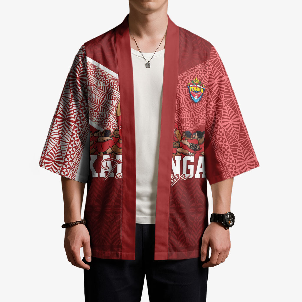 Mate Ma'a Tonga Custom Ngatu Kimono Kainga - Sipi Tau LT7 - Polynesian Pride