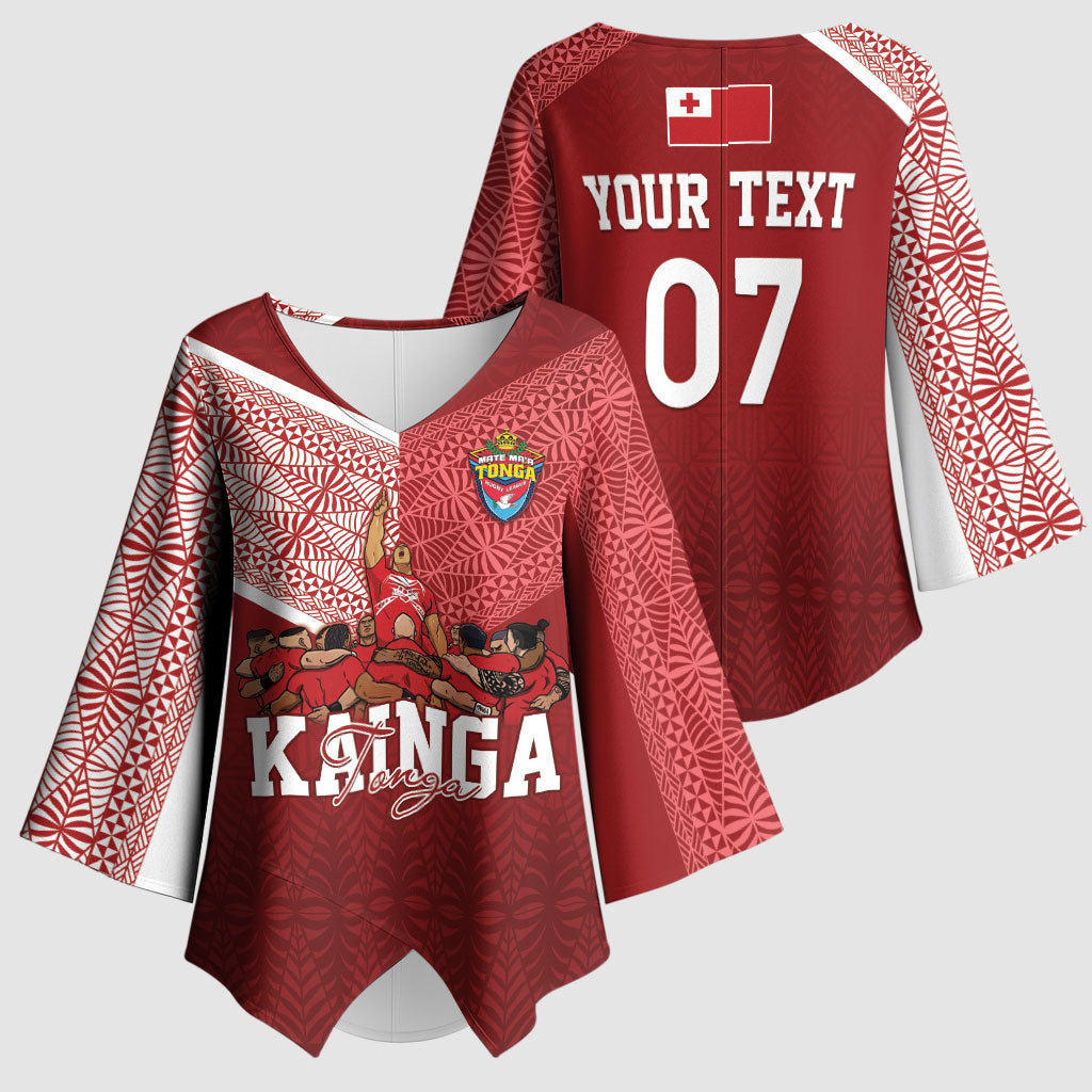 Mate Ma'a Tonga Custom Ngatu Kimono Sleeve Blouse Kainga - Sipi Tau LT7 - Polynesian Pride