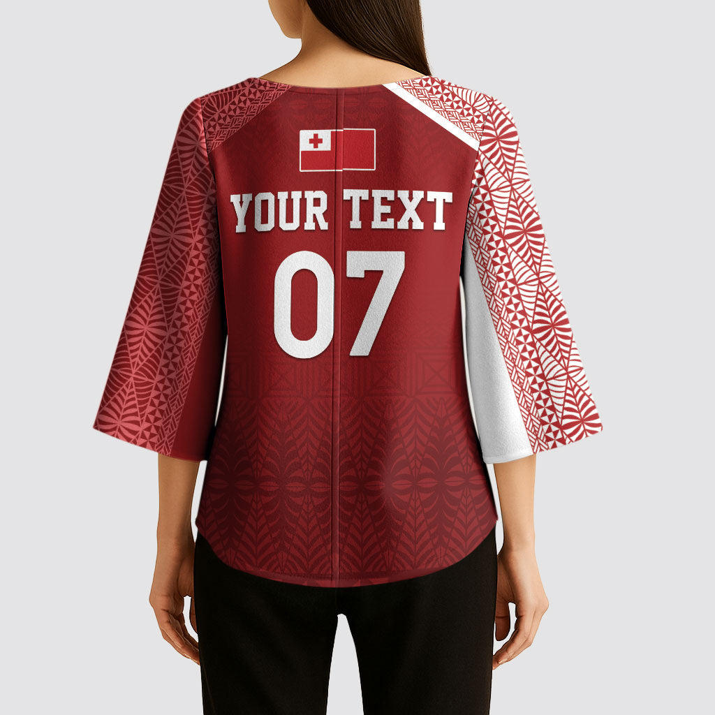 Mate Ma'a Tonga Custom Ngatu Kimono Sleeve Blouse Kainga - Sipi Tau LT7 - Polynesian Pride
