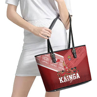 Mate Ma'a Tonga Ngatu Leather Tote Bag Kainga - Sipi Tau LT7 - Polynesian Pride
