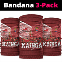 Mate Ma'a Tonga Ngatu Neck Gaiter Kainga - Sipi Tau LT7 package One Size: 25*50cm Red - Polynesian Pride