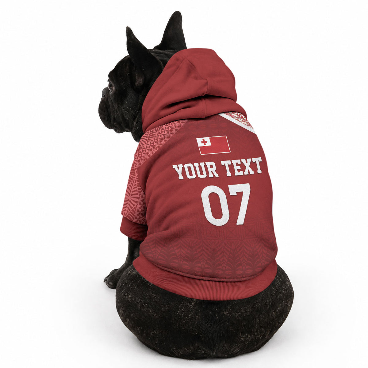Mate Ma'a Tonga Custom Ngatu Pet Hoodie Kainga - Sipi Tau LT7 - Polynesian Pride