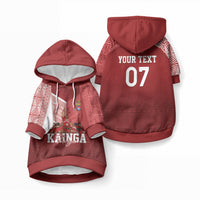 Mate Ma'a Tonga Custom Ngatu Pet Hoodie Kainga - Sipi Tau LT7 Pullover Red - Polynesian Pride