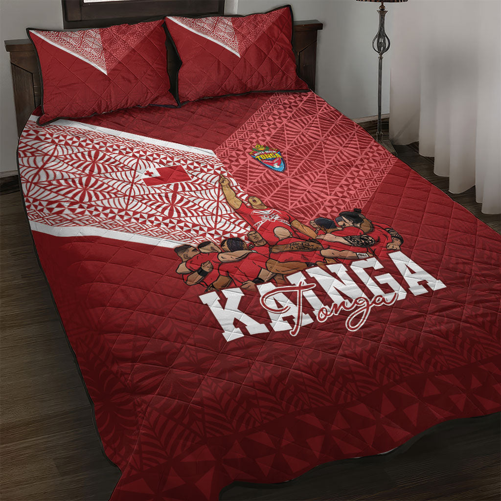 Mate Ma'a Tonga Ngatu Quilt Bed Set Kainga - Sipi Tau