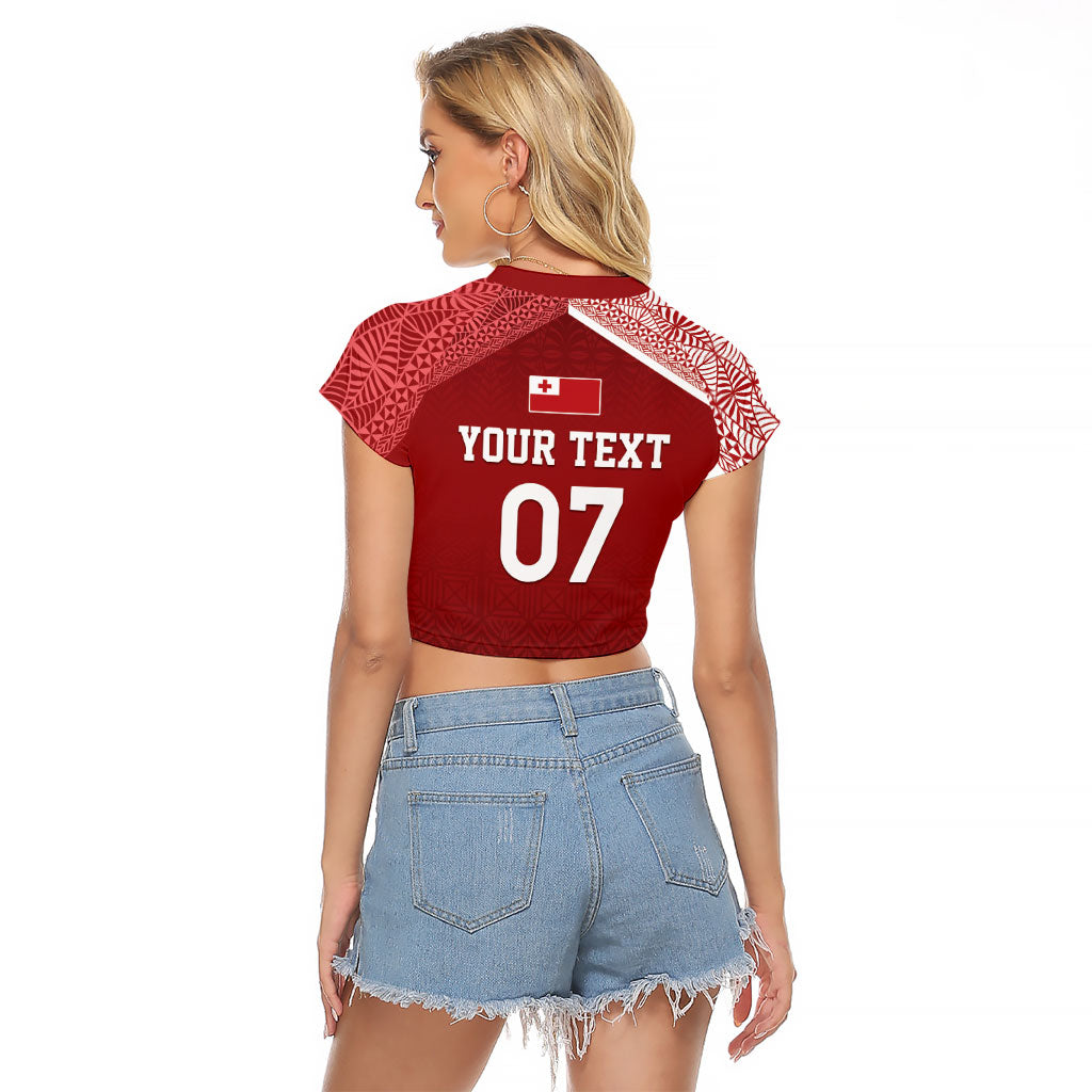 Mate Ma'a Tonga Custom Ngatu Raglan Cropped T Shirt Kainga - Sipi Tau LT7 - Polynesian Pride