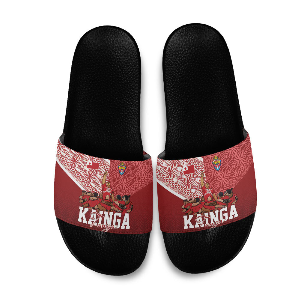 Mate Ma'a Tonga Ngatu Slide Sandals Kainga - Sipi Tau