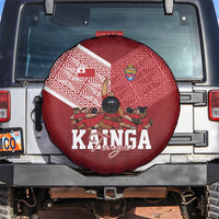 Mate Ma'a Tonga Ngatu Spare Tire Cover Kainga - Sipi Tau LT7 Red - Polynesian Pride