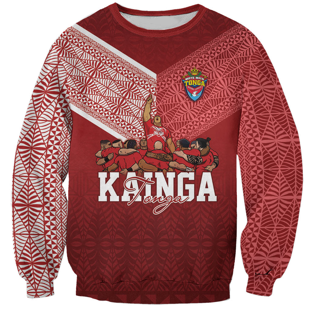 Mate Ma'a Tonga Custom Ngatu Sweatshirt Kainga - Sipi Tau