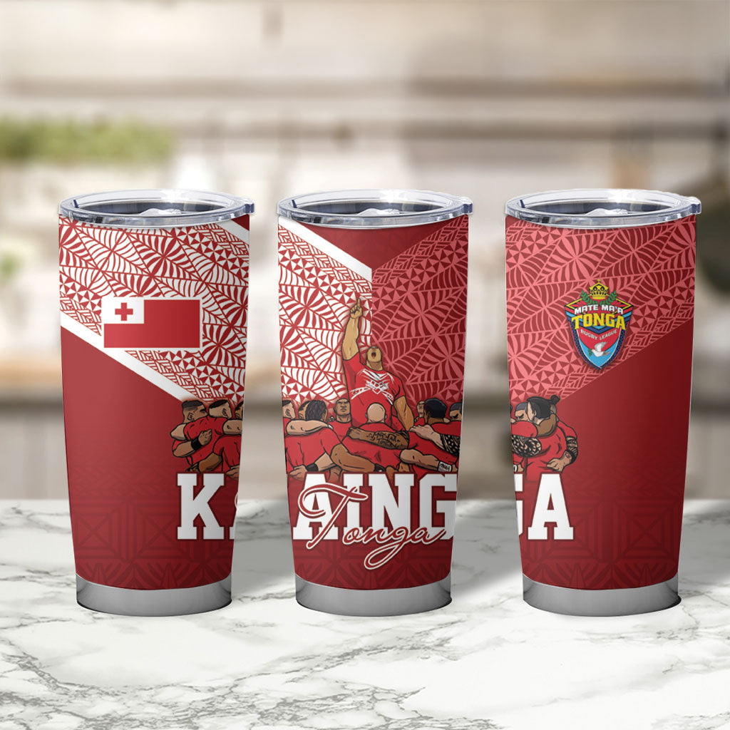 Mate Ma'a Tonga Ngatu Tumbler Cup Kainga - Sipi Tau LT7 - Polynesian Pride