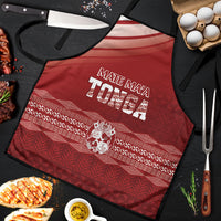 Mate Ma'a Tonga Apron Basic Ngatu Kupesi Motif LT7 Red - Polynesian Pride