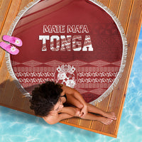 Mate Ma'a Tonga Beach Blanket Basic Ngatu Kupesi Motif LT7 - Polynesian Pride