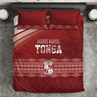 Mate Ma'a Tonga Bedding Set Basic Ngatu Kupesi Motif LT7 Red - Polynesian Pride