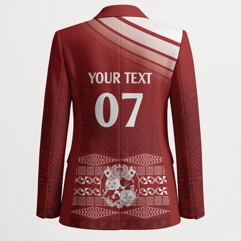 Mate Ma'a Tonga Custom Blazer Basic Ngatu Kupesi Motif LT7 - Polynesian Pride