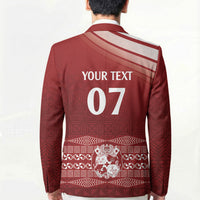 Mate Ma'a Tonga Custom Blazer Basic Ngatu Kupesi Motif LT7 - Polynesian Pride