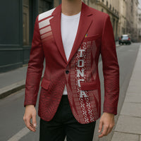 Mate Ma'a Tonga Custom Blazer Basic Ngatu Kupesi Motif LT7 - Polynesian Pride