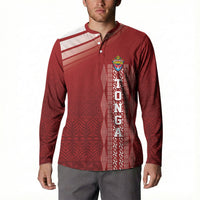 Mate Ma'a Tonga Custom Button Sweatshirt Basic Ngatu Kupesi Motif LT7 - Polynesian Pride