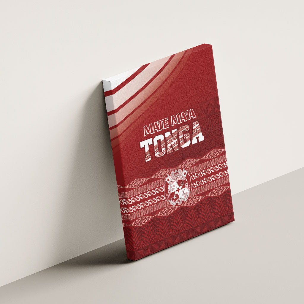 Mate Ma'a Tonga Canvas Wall Art Basic Ngatu Kupesi Motif LT7 - Polynesian Pride