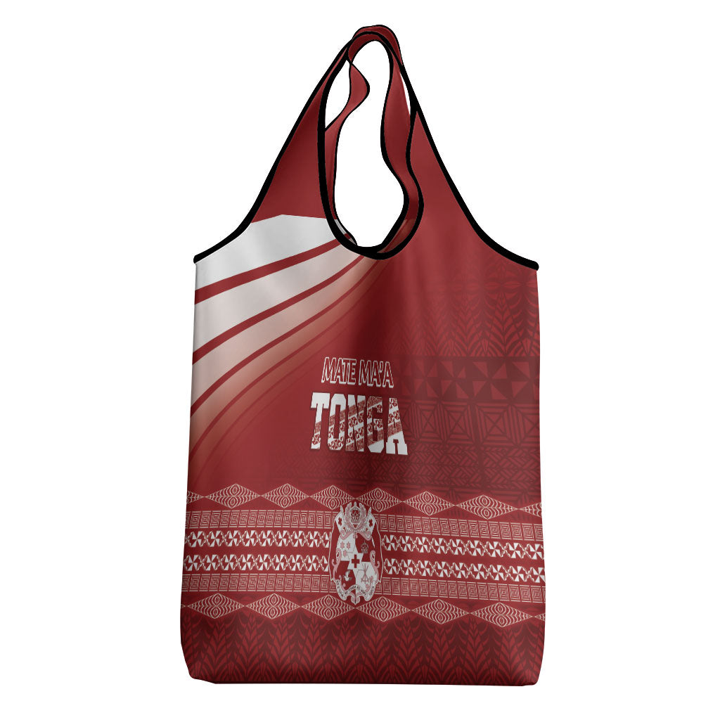 Mate Ma'a Tonga Grocery Bag Basic Ngatu Kupesi Motif LT7 - Polynesian Pride