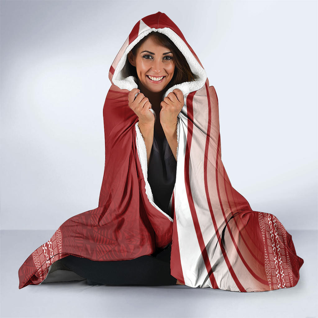 Mate Ma'a Tonga Hooded Blanket Basic Ngatu Kupesi Motif LT7 - Polynesian Pride