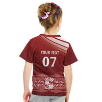 Mate Ma'a Tonga Custom Kid T Shirt Basic Ngatu Kupesi Motif LT7 - Polynesian Pride
