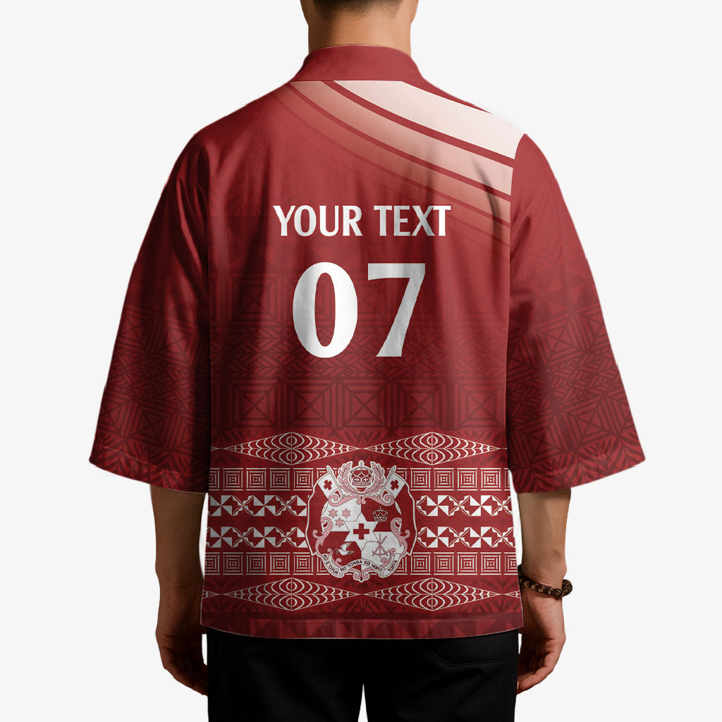 Mate Ma'a Tonga Custom Kimono Basic Ngatu Kupesi Motif LT7 - Polynesian Pride
