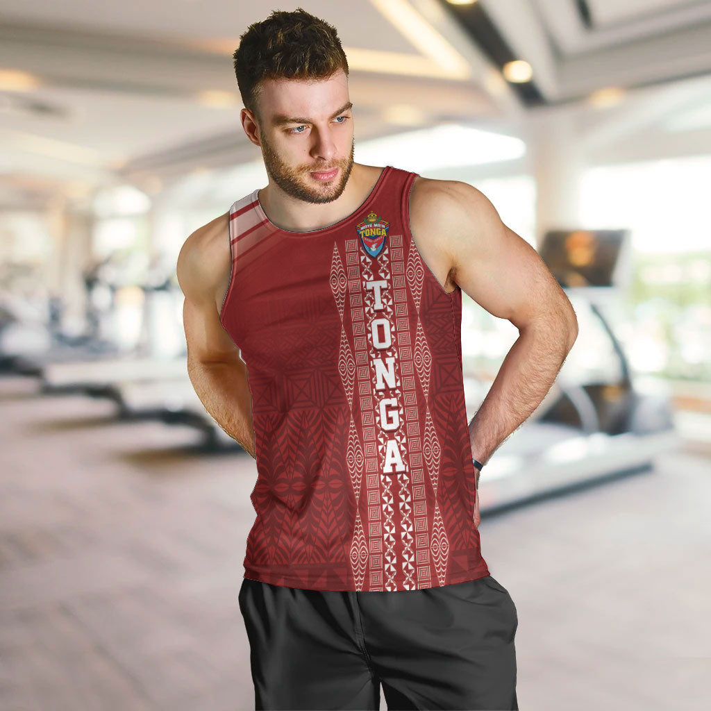 Mate Ma'a Tonga Custom Men Tank Top Basic Ngatu Kupesi Motif
