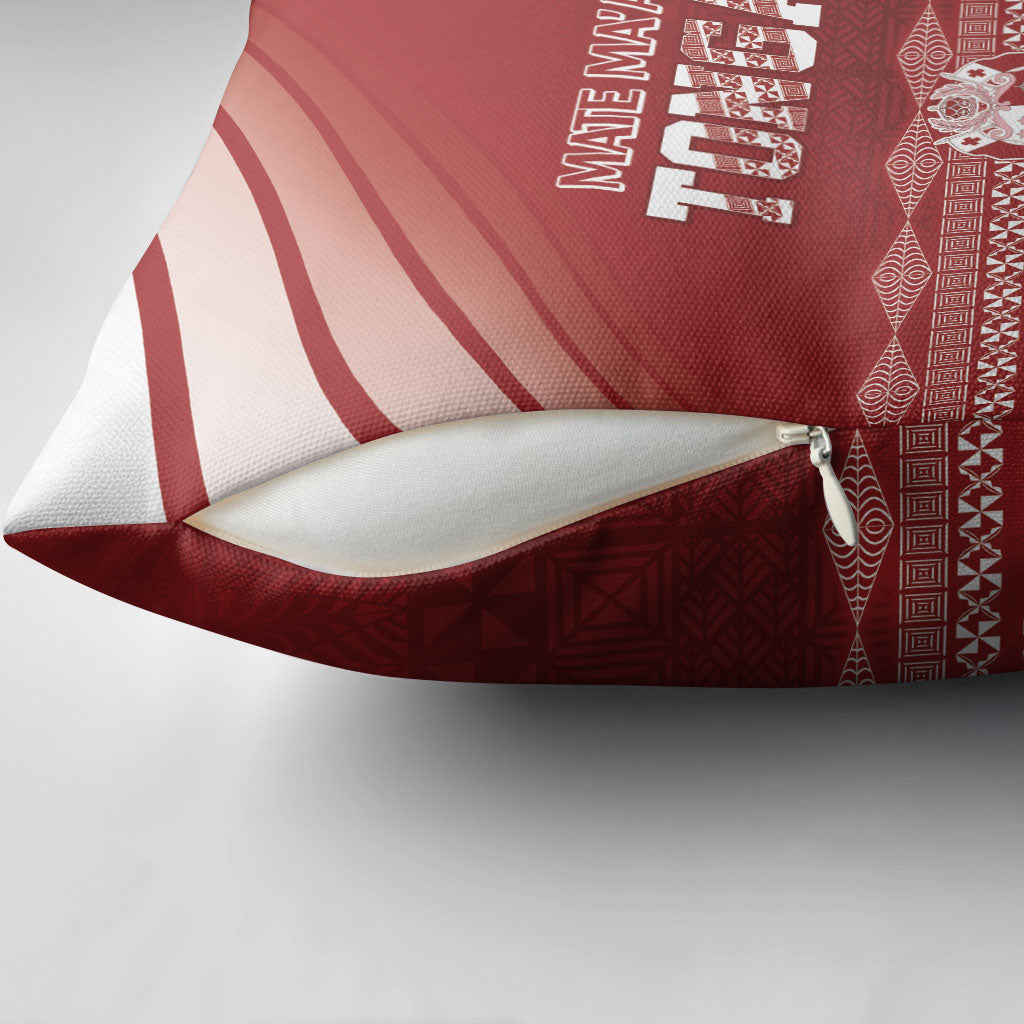 Mate Ma'a Tonga Pillow Cover Basic Ngatu Kupesi Motif LT7 - Polynesian Pride