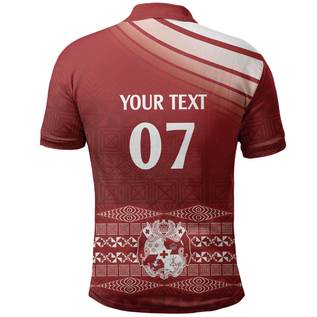 Mate Ma'a Tonga Custom Polo Shirt Basic Ngatu Kupesi Motif LT7 - Polynesian Pride