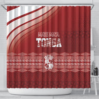 Mate Ma'a Tonga Shower Curtain Basic Ngatu Kupesi Motif LT7 - Polynesian Pride