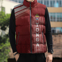Mate Ma'a Tonga Custom Sleeveless Puffer Jacket Basic Ngatu Kupesi Motif LT7 - Polynesian Pride