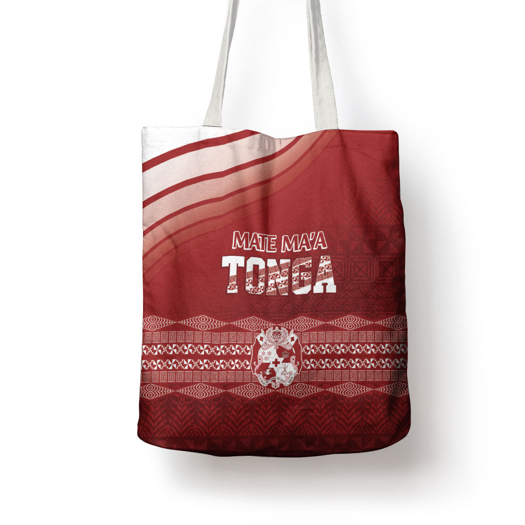 Mate Ma'a Tonga Tote Bag Basic Ngatu Kupesi Motif LT7 - Polynesian Pride