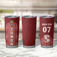 Mate Ma'a Tonga Custom Tumbler Cup Basic Ngatu Kupesi Motif LT7 - Polynesian Pride