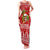 Hawaii Tiki Christmas Family Matching Tank Maxi Dress and Hawaiian Shirt Mele Kalikimaka LT7 Mom's Dress Red - Polynesian Pride