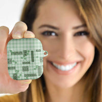 Hawaiian Quilt Tapa On Pastel Mint Palaka Motifs AirPods Case