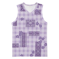Hawaiian Quilt Tapa On Lilac Palaka Motifs Basketball Jersey