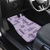 Hawaiian Quilt Tapa On Lilac Palaka Motifs Car Mats