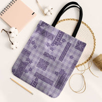 Hawaiian Quilt Tapa On Lilac Palaka Motifs Tote Bag