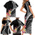 AAPI Heritage Month Family Matching Short Sleeve Bodycon Dress and Hawaiian Shirt Kanaka Hawaii Plumeria