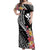 AAPI Heritage Month Off Shoulder Maxi Dress Kanaka Hawaii Plumeria