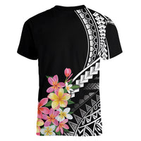 AAPI Heritage Month Women V Neck T Shirt Kanaka Hawaii Plumeria