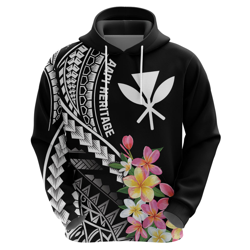 AAPI Heritage Month Zip Hoodie Kanaka Hawaii Plumeria