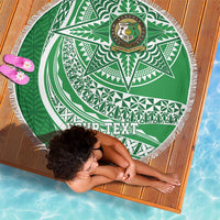 Tonga Liahona High School Personalized Beach Blanket Ngatu Tokelaufeletoa Motifs