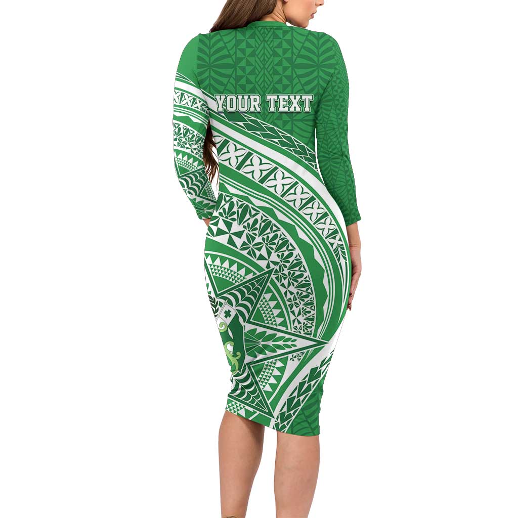 Tonga Liahona High School Personalized Family Matching Long Sleeve Bodycon Dress and Hawaiian Shirt Ngatu Tokelaufeletoa Motifs