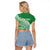 Tonga Liahona High School Personalized Raglan Cropped T Shirt Ngatu Tokelaufeletoa Motifs