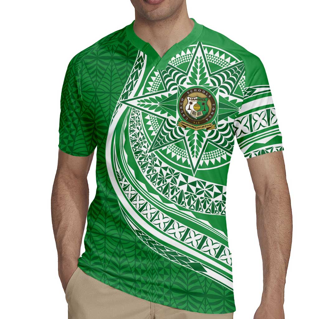 Tonga Liahona High School Personalized Rugby Jersey Ngatu Tokelaufeletoa Motifs
