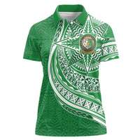 Tonga Liahona High School Personalized Women Polo Shirt Ngatu Tokelaufeletoa Motifs