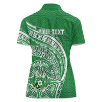 Tonga Liahona High School Personalized Women Polo Shirt Ngatu Tokelaufeletoa Motifs